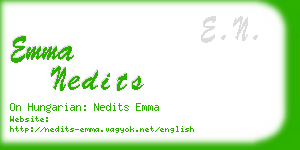 emma nedits business card